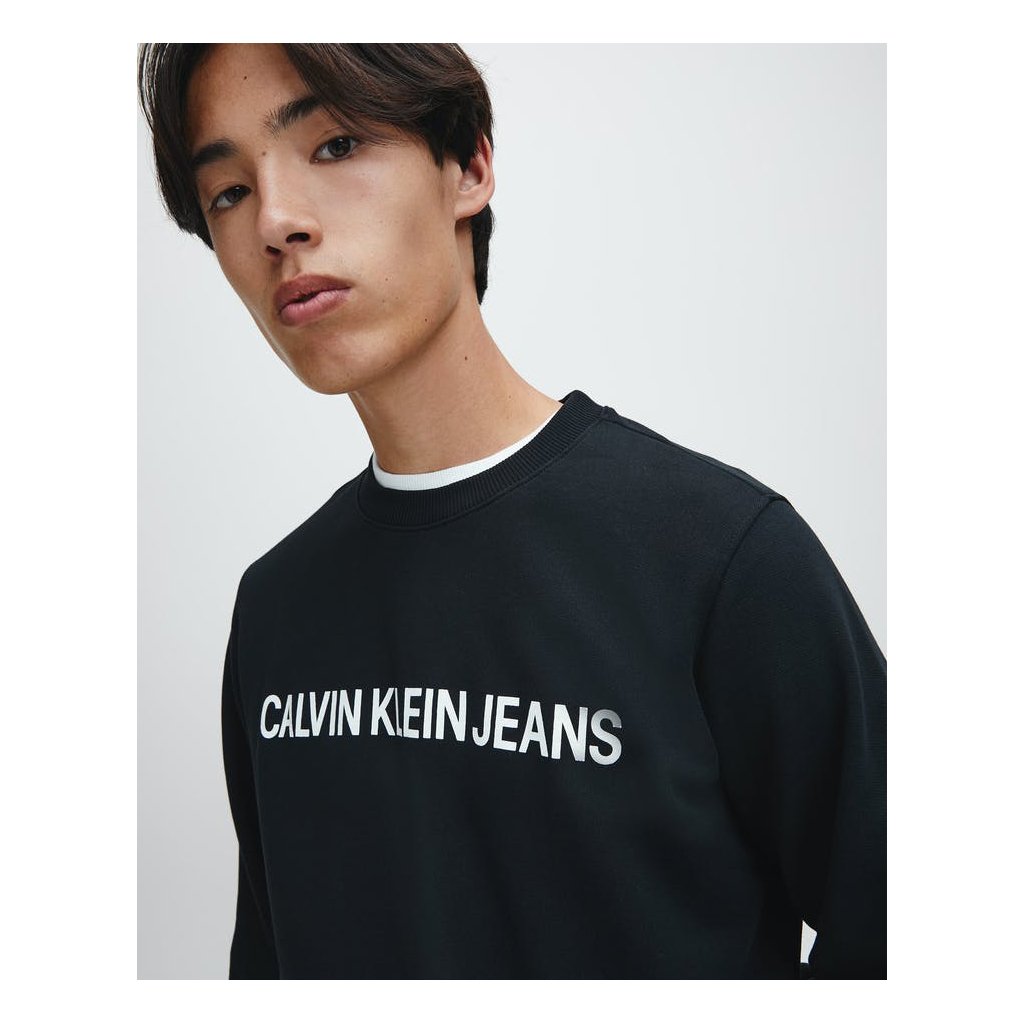 Andersons Noire Institutional / ST21 - BRANDS-MENS-CALVIN Shirt : Calvin - Klein Sweat Black KLEIN