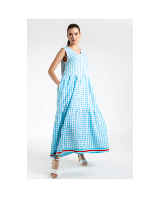 Dress Gingham Blue