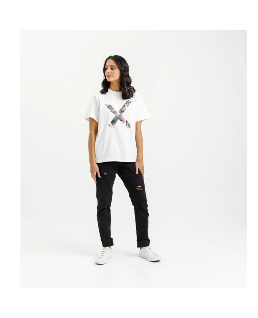 Chris Tee - White with White X