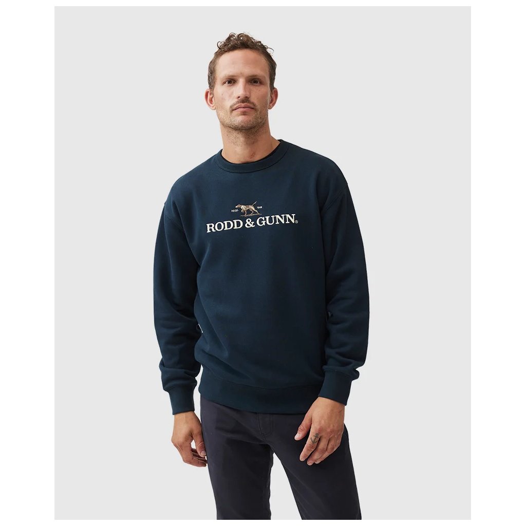 Gunn Logo Sweater BRANDS MENS RODD GUNN Andersons Noire Rodd Gunn W24 Lake