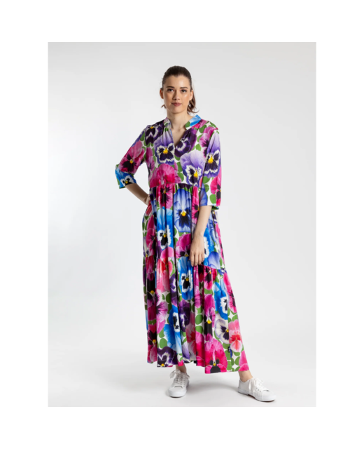Collar Tiered Dress